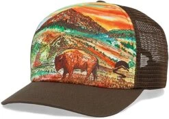 Sunday Afternoons Artist Series Trucker Hats -Sunday Afternoons BisonSunset