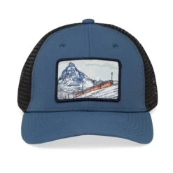 Sunday Afternoons Matterhorn Trucker -Sunday Afternoons artist series patch trucker matterhorn art detail fw21 2500px