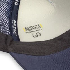 Sunday Afternoons Under One Sky Trucker -Sunday Afternoons artist series trucker under one sky sweatband artist stamp detail fw20 2500px