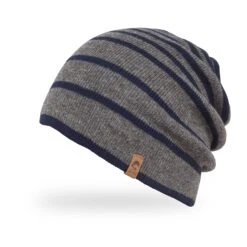 Sunday Afternoons Horizon Beanie -Sunday Afternoons horizon beanie tide blue stripe roll down cuff detail fw20 2500px