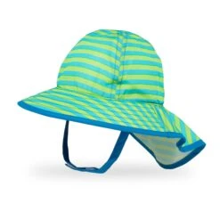 Sunday Afternoons Infant SunSprout Hat -Sunday Afternoons infant sunsprout hat blue green stripe front ss20 2500px cc6ca21c cd02 4e4c b9bb 43adb025b156