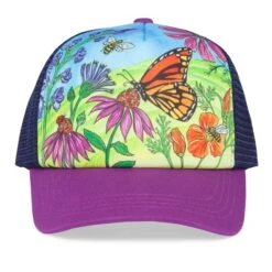Sunday Afternoons Kids' Butterfly And Bees Trucker -Sunday Afternoons kids artist series trucker butterflies and bees art detail ss21 2500px