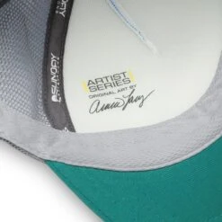 Sunday Afternoons Kids' Lone Wolf Trucker -Sunday Afternoons kids artist series trucker lone wolf sweatband artist stamp detail fw21 2500px