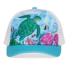 Sunday Afternoons Kids' Sea Turtle Trucker 10 Sunday Afternoons Kids' Sea Turtle Trucker -Sunday Afternoons kids artist series trucker sea turtle art detail ss20 2500px
