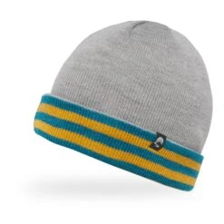 Sunday Afternoons Kids' Saturn Beanie 12 Sunday Afternoons Kids' Saturn Beanie -Sunday Afternoons kids saturn beanie dark gold stripe cloud gray reversible fw21 2500px