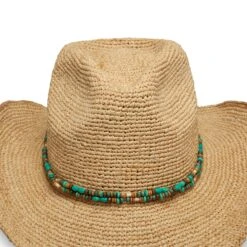 Sunday Afternoons Montego Hat -Sunday Afternoons montego hat natural pinch bead detail ss20 2500px