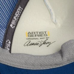 Sunday Afternoons Toddler Hummingbird Trucker -Sunday Afternoons toddler artist series truckers hummingbird artist stamp detail ss22 2500px